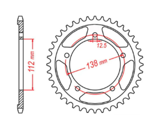 Приводная звезда HONDA CB 500 '94-'03, CB 750F '93-'03 MTX 11-MW3-40 (JTR1332.40)