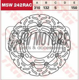 Тормозной диск TRW Lucas MSW242RAC
