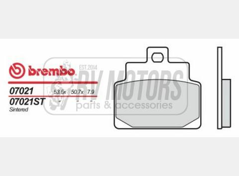 Тормозные колодки BREMBO BRM 07021