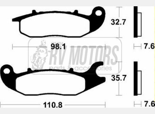 Гальмівні колодки SBS 180HF