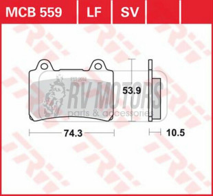 Тормозные колодки TRW LUCAS MCB559