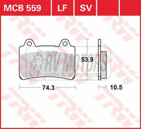 Тормозные колодки TRW LUCAS MCB559