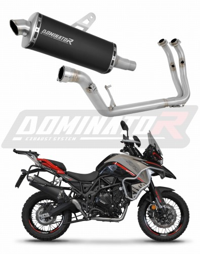 Полная система выхлопа Benelli TRK 702 / TRK 702X 2023 - 2024 DOMINATOR P7 черный