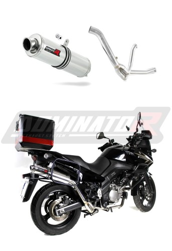 Прямоток Suzuki DL 650 V Strom 2007 - 2011 DOMINATOR круглый
