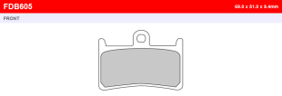Тормозные колодки FERODO FDB605ST 