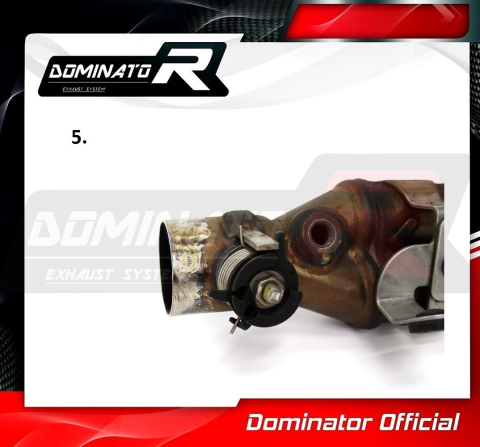 Выхлопной коллектор DOMINATOR SUZUKI GSXR 750 L1-L7 DECAT 2011 - 2017