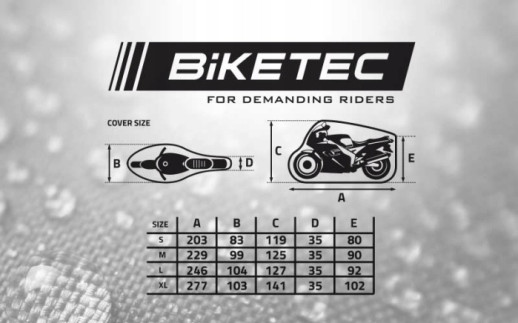 Чохол для мотоцикла Biketec Aquatec XL BT3177