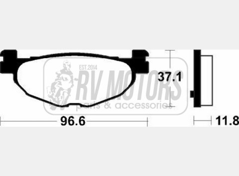 Тормозные колодки SBS 185HF