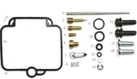 Ремкомплект карбюратора SUZUKI DR 650SE '94-'95 BEARING WORX CK70712 (26-1105)