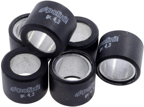 Ролики вариатора POLINI 046-92-43 19x15,5/4,3г 6шт красный
