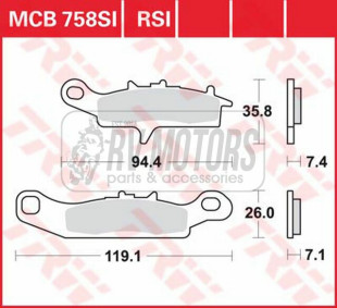 Тормозные колодки TRW LUCAS MCB758SI