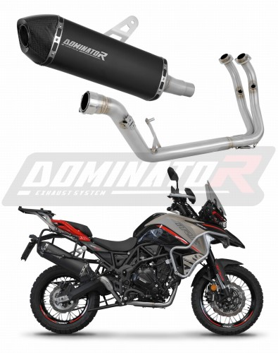 Полная система выхлопа Benelli TRK 702 / TRK 702X 2023 - 2024 DOMINATOR HP7 черный