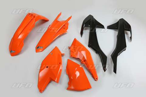Комплект пластика UFO KTM EXC '17-'19 (оранжевый/чёрный) (KT518E999) KTKIT518999