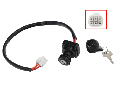Замок зажигания SUZUKI LT-A 500X/750X KINGQUAD '19-20, LT-A 700X '05-07, LTA-750X '08-15 (37110-31G00;37110-31G01;37110-34K00;37110-34K01) BRONCO AT-01280