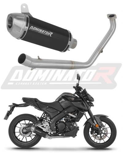 Полная система выхлопа Yamaha MT 125 2021 - 2024 DOMINATOR S3 черный