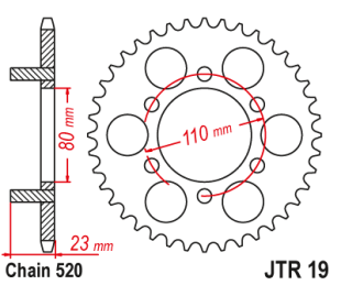 Приводная звезда JT JTR19.37 (PBR 3553)