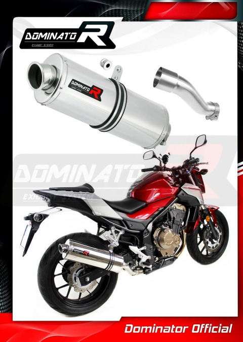 Прямоток DOMINATOR HONDA CB 500 F 2016 - 2019 овальный