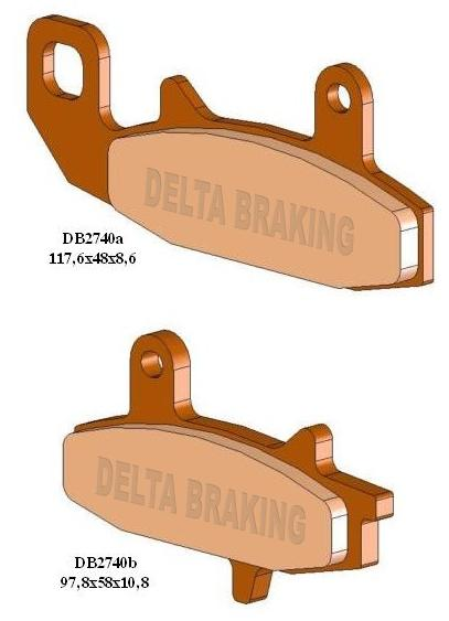 Колодки гальмові DELTA BRAKING DB2740OR-D (FA147)