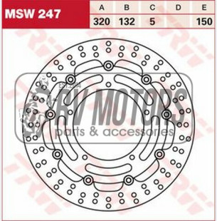 Тормозной диск TRW Lucas MSW247
