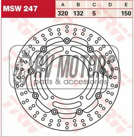 Гальмівний диск TRW Lucas MSW247