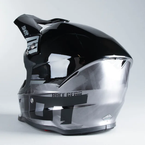 Шлем кросс Shot Furious Brush Metallic. Размер M.