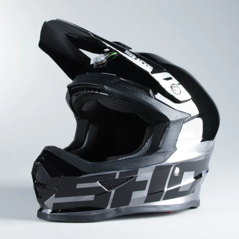 Шлем кросс Shot Furious Brush Metallic. Размер M.