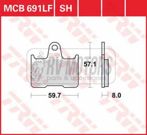 Тормозные колодки TRW LUCAS MCB691