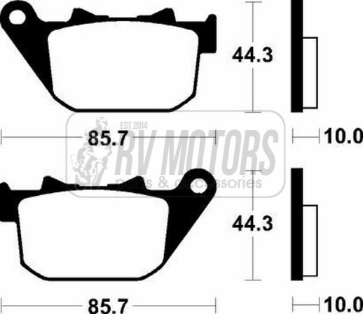 Гальмівні колодки SBS 808H.LS