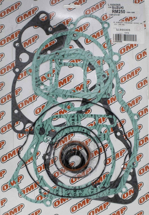 Повний комплект прокладок SUZUKI RM 250 &#39;96-&#39;98 OMP L1930305