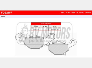 Тормозные колодки FERODO FDB2197SG