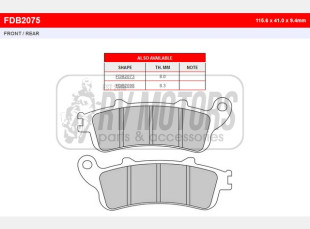 Тормозные колодки FERODO FDB2075P