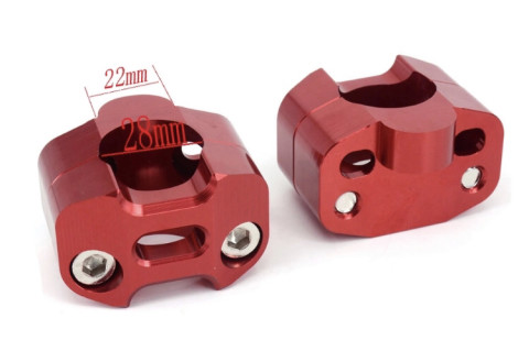 Проставки руля 28mm красный