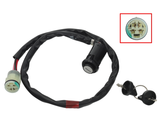 Замок зажигания HONDA TRX 350 '00-06, TRX 400 '04-07, TRX 420 '07-22, TRX 450 '02-04, TRX 500 '07-19, TRX 520 '20-22, TRX 650 '03-05, TRX 680 '06-18 (35100-HN0-670;35100-HN0-A02;35100-HN5-670;35100-HN8-003) BRONCO AT-01283