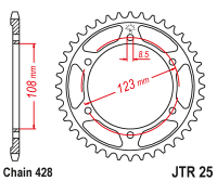 Приводная звезда JT JTR25.60 (PBR 4606)
