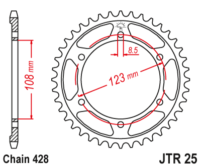 Привідна зірка JT JTR25.60 (PBR 4606)
